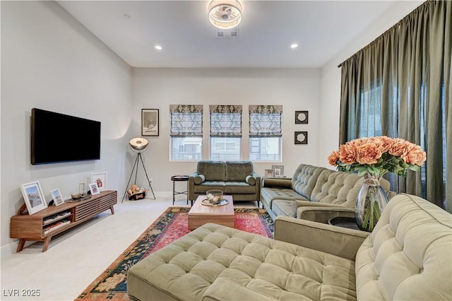659 Spotted Falcon St, Las Vegas, NV 89138 - living room featuring carpet and recessed lighting
