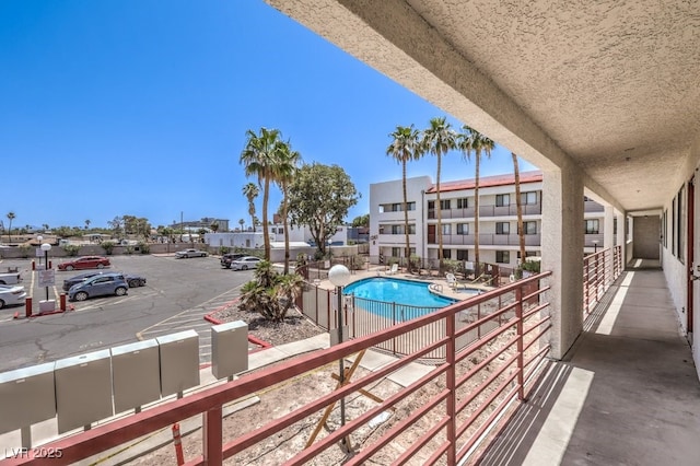 1381 E University Ave Unit 204, Las Vegas, NV 89119 - balcony featuring view of pool