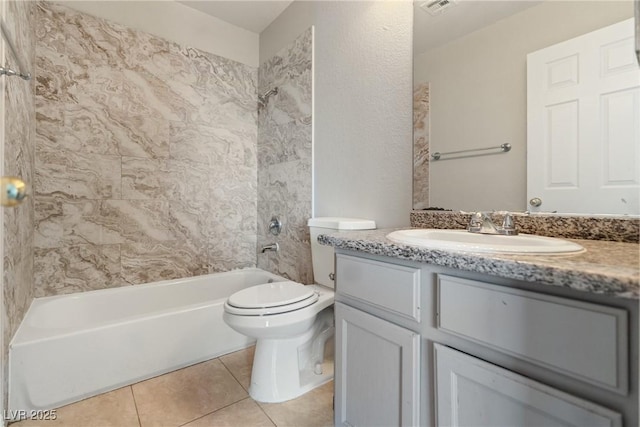 5038 S Rainbow Blvd Unit 206, Las Vegas, NV 89118 - full bath with tub / shower combination, vanity, and tile patterned floors