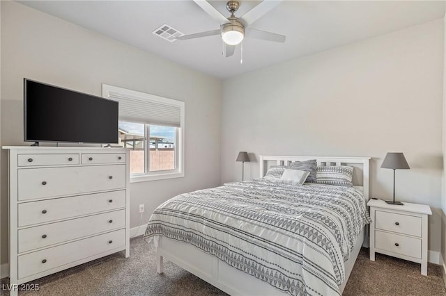 171 Weeping Willow Ct, Pahrump, NV 89048 - bedroom with carpet and a ceiling fan