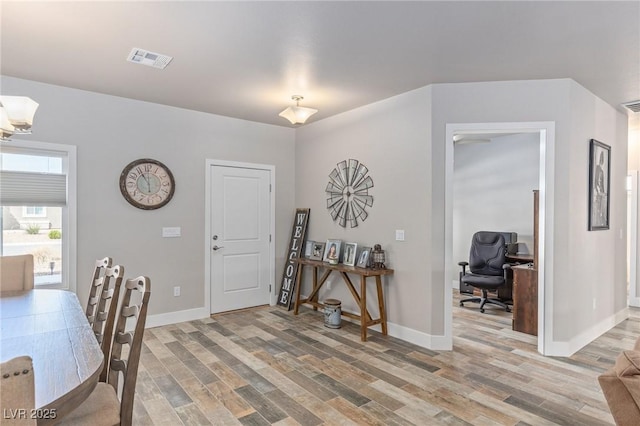171 Weeping Willow Ct, Pahrump, NV 89048 - dining area featuring light wood finished floors and a desk
