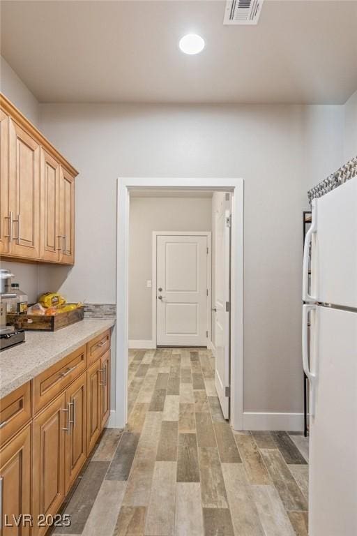 171 Weeping Willow Ct, Pahrump, NV 89048 - kitchen featuring freestanding refrigerator and recessed lighting