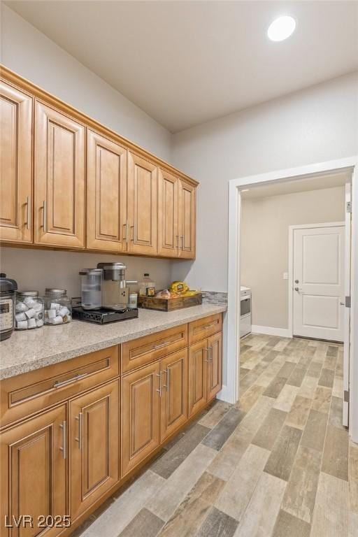 171 Weeping Willow Ct, Pahrump, NV 89048 - kitchen featuring recessed lighting and brown cabinets