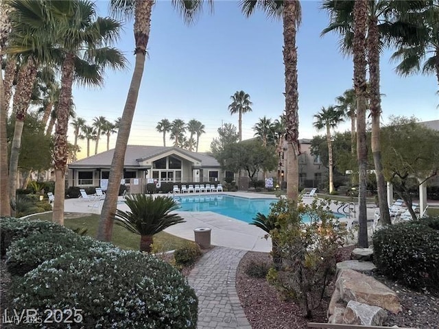 8985 S Durango Dr Unit 2043, Las Vegas, NV 89113 - community pool with a patio