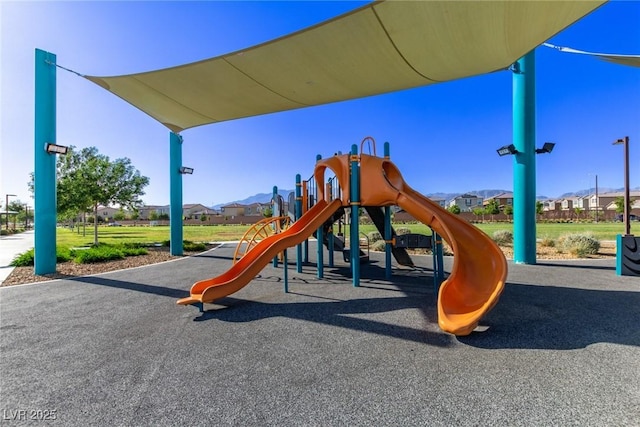 6909 Toll Mountain St, North Las Vegas, NV 89086 - communal playground with a residential view
