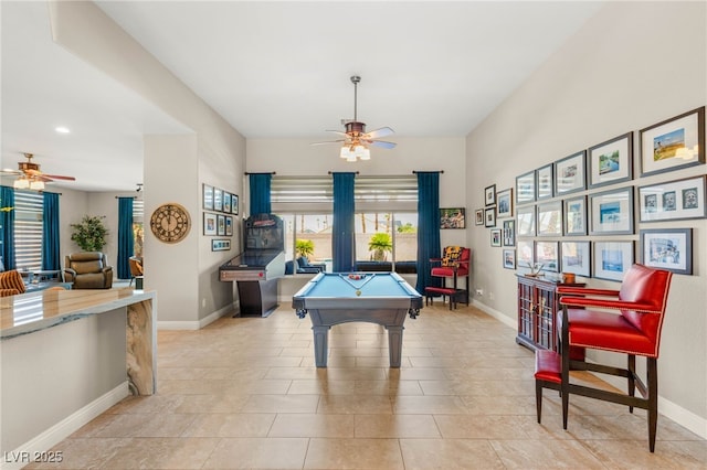 286 Bowsprit Ct, Las Vegas, NV 89183 - rec room with ceiling fan