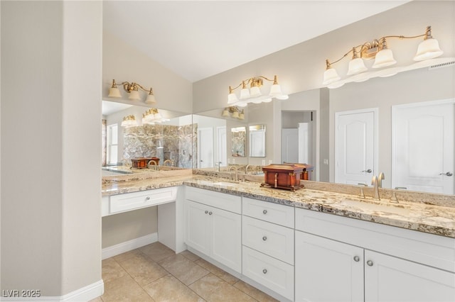 286 Bowsprit Ct, Las Vegas, NV 89183 - full bathroom featuring double vanity and tile patterned flooring