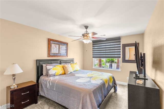 286 Bowsprit Ct, Las Vegas, NV 89183 - carpeted bedroom featuring baseboards and a ceiling fan