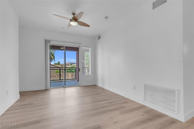 75 E Agate Ave Unit 206, Las Vegas, NV 89123 - empty room with wood finished floors and a ceiling fan