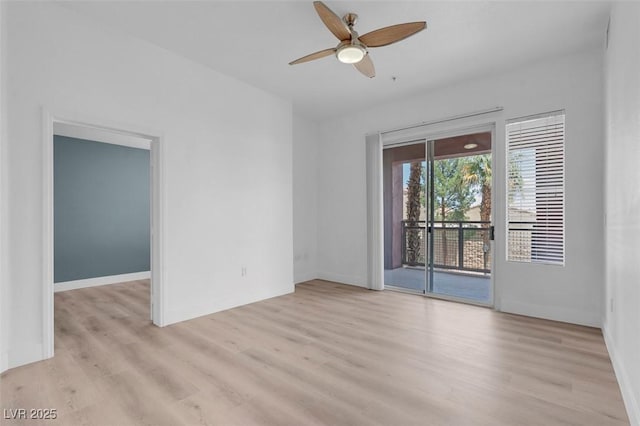 75 E Agate Ave Unit 206, Las Vegas, NV 89123 - unfurnished room with light wood-type flooring and ceiling fan