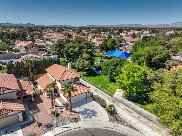 2501 Muirfield Ave, Henderson, NV 89074 - aerial perspective of suburban area featuring mountains