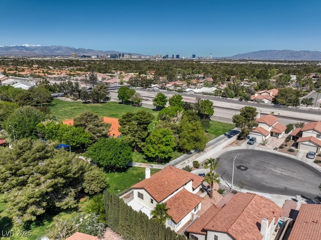 2501 Muirfield Ave, Henderson, NV 89074 - aerial perspective of suburban area with a mountainous background