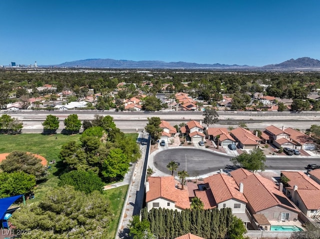 2501 Muirfield Ave, Henderson, NV 89074 - aerial perspective of suburban area featuring a mountainous background