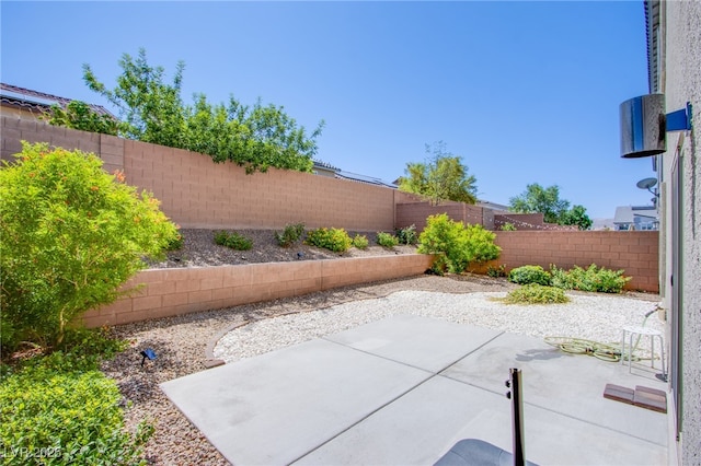 10434 Rose Palisade St, Las Vegas, NV 89141 - fenced backyard featuring a patio