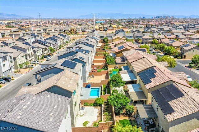10434 Rose Palisade St, Las Vegas, NV 89141 - aerial view of residential area featuring a mountainous background