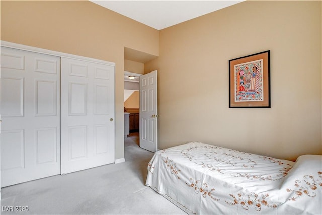 8416 Dry Cliff Cir, Las Vegas, NV 89128 - bedroom featuring light carpet and a closet