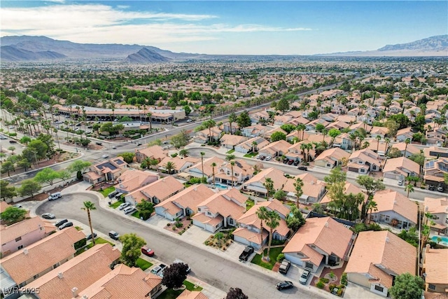 8416 Dry Cliff Cir, Las Vegas, NV 89128 - aerial view of property's location with a mountainous background