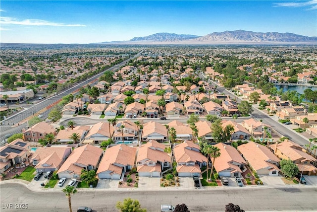 8416 Dry Cliff Cir, Las Vegas, NV 89128 - aerial view of residential area featuring mountains
