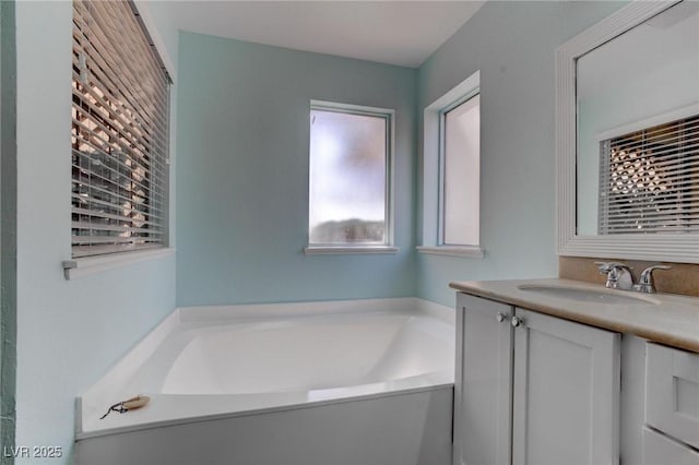4742 Obannon Dr Unit A, Las Vegas, NV 89102 - full bathroom with a garden tub and vanity