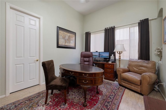 1329 Calle Cantar, Henderson, NV 89012 - office area with wood finished floors and baseboards