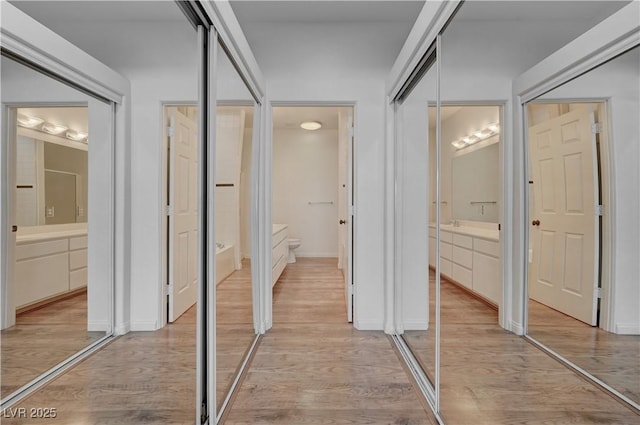 483 Marina Cv, Boulder City, NV 89005 - corridor featuring light wood finished floors