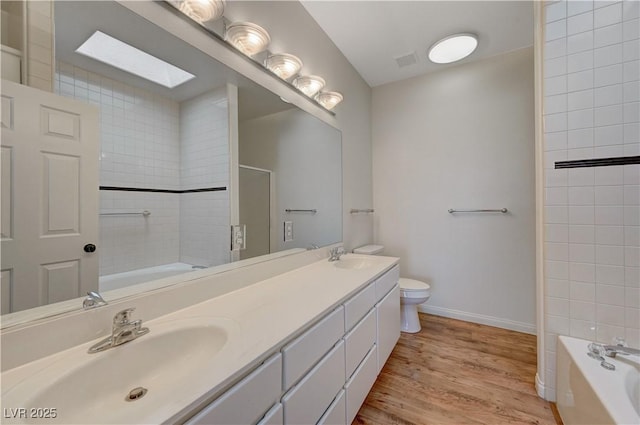 483 Marina Cv, Boulder City, NV 89005 - bathroom with double vanity and wood finished floors