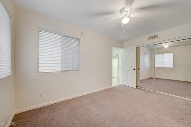 483 Marina Cv, Boulder City, NV 89005 - unfurnished bedroom featuring carpet flooring, a closet, and ceiling fan