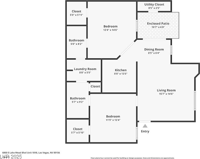 6800 E Lake Mead Blvd Unit 1018, Las Vegas, NV 89156 - view of home floor plan