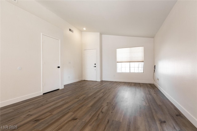 4825 White Aspen Ave, Las Vegas, NV 89130 - empty room featuring dark wood-style floors and baseboards