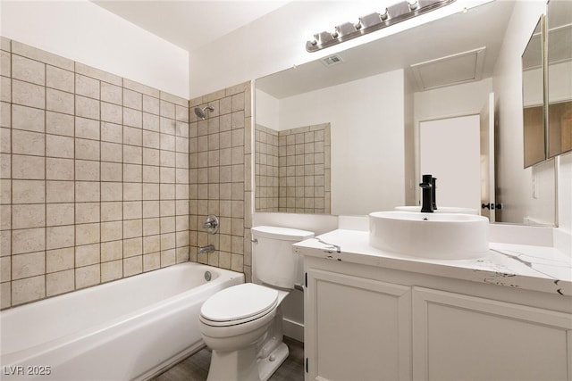 4825 White Aspen Ave, Las Vegas, NV 89130 - full bathroom with vanity and tub / shower combination