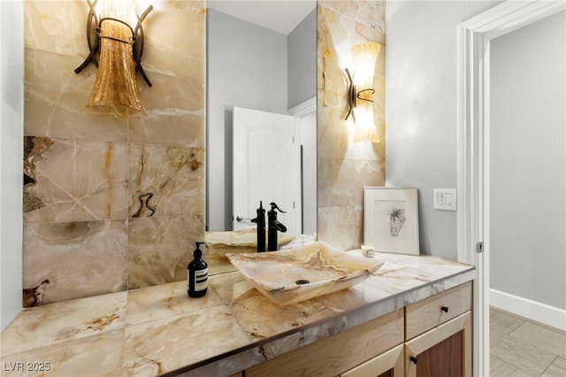5680 N Fort Apache Rd, Las Vegas, NV 89149 - bathroom featuring vanity and baseboards