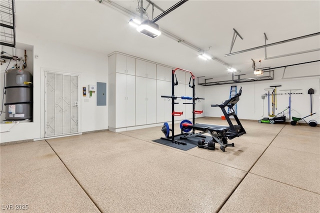 5680 N Fort Apache Rd, Las Vegas, NV 89149 - garage featuring a garage door opener and electric panel