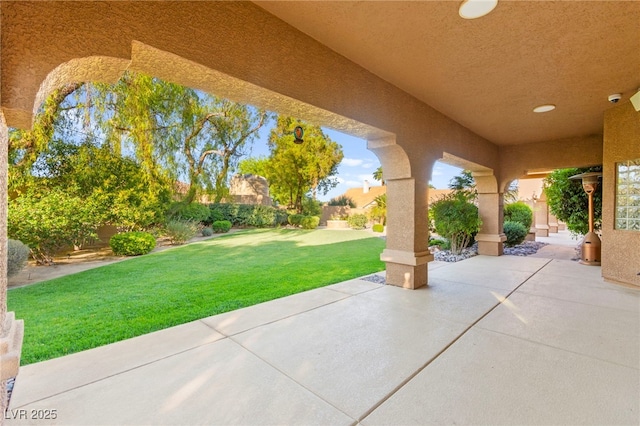 5680 N Fort Apache Rd, Las Vegas, NV 89149 - fenced backyard with a patio