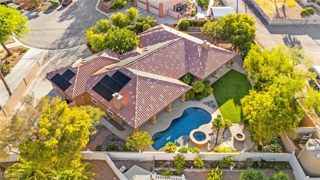 5680 N Fort Apache Rd, Las Vegas, NV 89149 - aerial view of property and surrounding area featuring a pool area