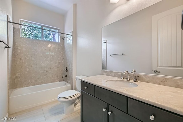 8732 Kendall Brook Cir, Las Vegas, NV 89149 - bathroom featuring tile patterned flooring, vanity, and washtub / shower combination