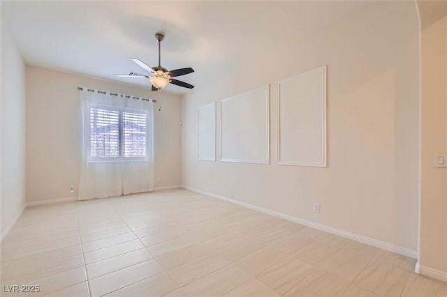 8732 Kendall Brook Cir, Las Vegas, NV 89149 - empty room featuring a ceiling fan and light tile patterned floors