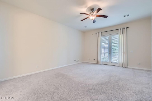 8732 Kendall Brook Cir, Las Vegas, NV 89149 - spare room with ceiling fan and light carpet