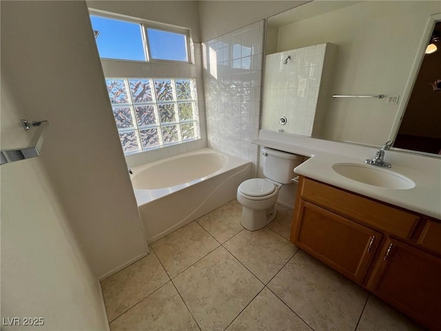 8704 Autumn Wreath Ave, Las Vegas, NV 89129 - full bathroom with vanity, tile patterned floors, and shower / tub combination
