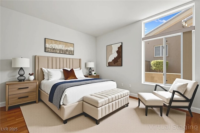 10920 Grand Haven Ave, Las Vegas, NV 89134 - bedroom with wood finished floors and baseboards