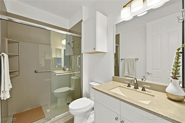 10920 Grand Haven Ave, Las Vegas, NV 89134 - full bathroom featuring a shower stall and vanity