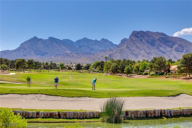 10920 Grand Haven Ave, Las Vegas, NV 89134 - surrounding community featuring view of golf course and a water and mountain view