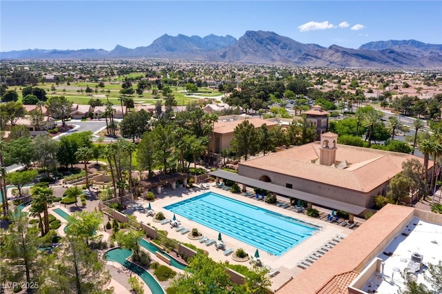 10920 Grand Haven Ave, Las Vegas, NV 89134 - drone / aerial view of a mountain backdrop