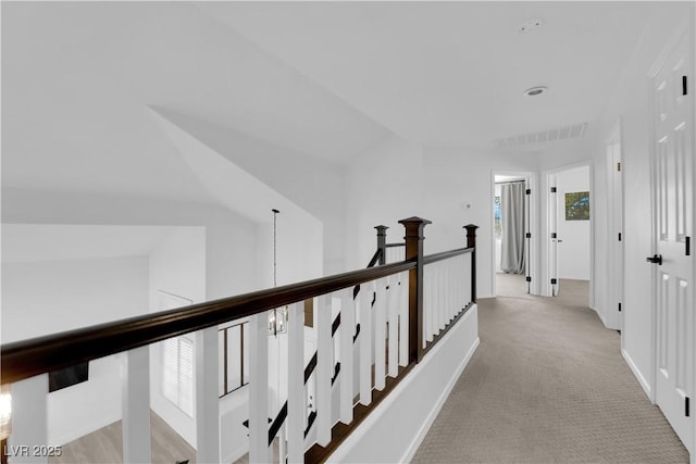 21 Rue De Degas, Henderson, NV 89074 - corridor with an upstairs landing and light carpet