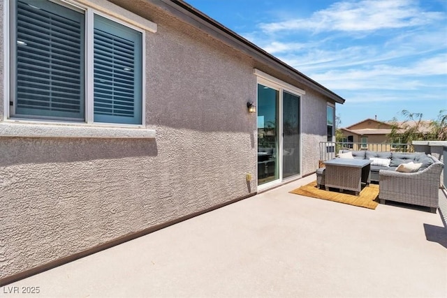 7775 Santos Bay Ct, Las Vegas, NV 89179 - deck featuring an outdoor hangout area and a patio area