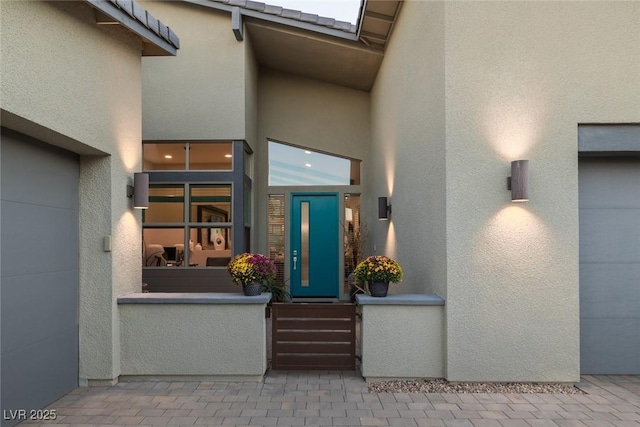 10271 Meridian Hill Ave, Las Vegas, NV 89135 - entrance to property with stucco siding