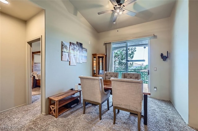 2325 Windmill Pkwy Unit 1622, Henderson, NV 89074 - office space featuring light carpet, lofted ceiling, and a ceiling fan