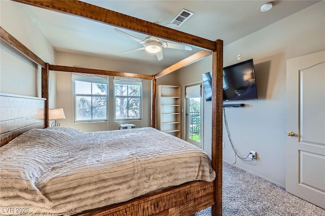 2325 Windmill Pkwy Unit 1622, Henderson, NV 89074 - carpeted bedroom with a ceiling fan and baseboards