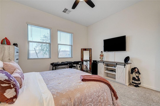 912 Allister Fields Ln, Las Vegas, NV 89138 - bedroom featuring carpet floors and a ceiling fan