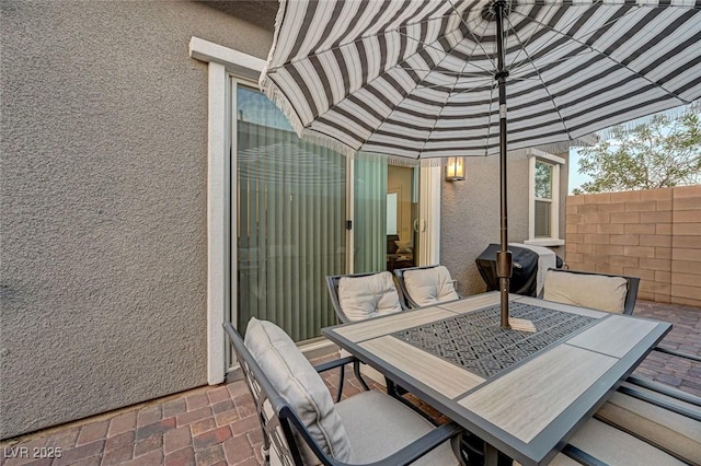 912 Allister Fields Ln, Las Vegas, NV 89138 - view of patio with outdoor dining area and area for grilling