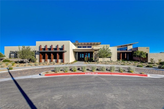 912 Allister Fields Ln, Las Vegas, NV 89138 - view of front of home with stucco siding